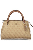 GUESS Bolsa 'Noelle II' bege com alça longa removível