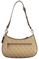 GUESS Bolsa 'Noelle II' bege de ombro com alça removível