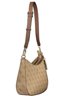 GUESS Bolsa 'Noelle II' bege de ombro com alça removível