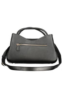 GUESS Bolsa 'Jessa' preta com alça dupla e bolsos externos
